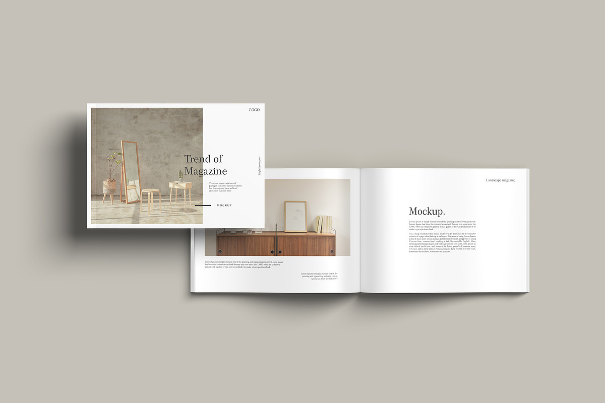 A4 Landscape Magazine Mockup, a Books & Magazine Mockup by graphicpages (Photo 11 of 15)