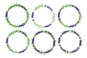 Lavender wreaths, alphabet, pattern, an Illustration by Floralis (Thumbnail 3 of 6)