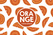 Orange fruit seamless patterns, a Pattern Graphic by Good Studio (Thumbnail 1 of 6)