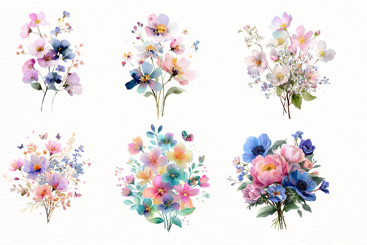 Spring Fairy Flower clipart, an Illustration by Designworld (Photo 2 of 7)
