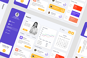 Project Management Admin Dashboard, an UI Kit Template by SquidPixey (Thumbnail 3 of 5)