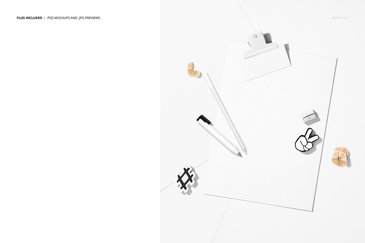 School Notepad Poster Mockup, a Merchandise Mockup by creatsy5