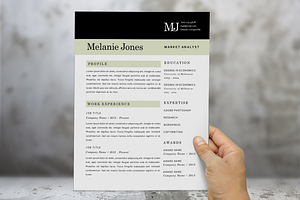 3 In 1 Modern Resume 2 Pages