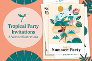 Tropical illustration & Graphics, a Card Template by Craftrick (Thumbnail 1 of 8)