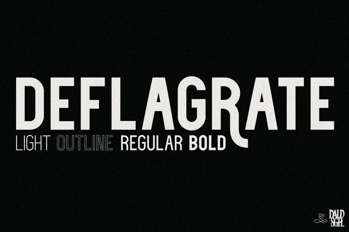 Deflagrate Fonts