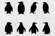 Penguin Silhouette SVG, an Animal Illustration by newminddesign (Thumbnail 1 of 3)