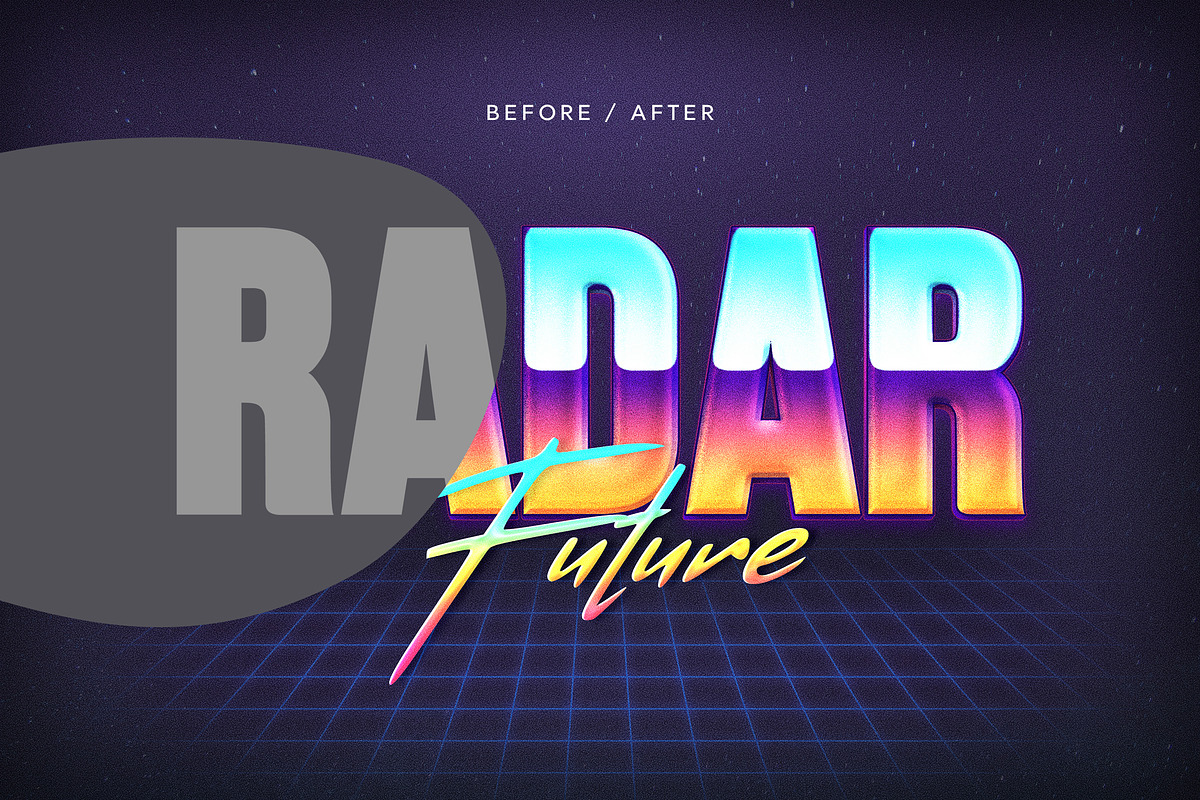 80s Retro Nostalgia Text Effects, a Layer Style Add-On by Andrew Skoch Design (Photo 13 of 14)