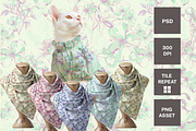 INK BLOSSOMS, a Pattern Graphic by rumacorakstudio (Thumbnail 6 of 6)