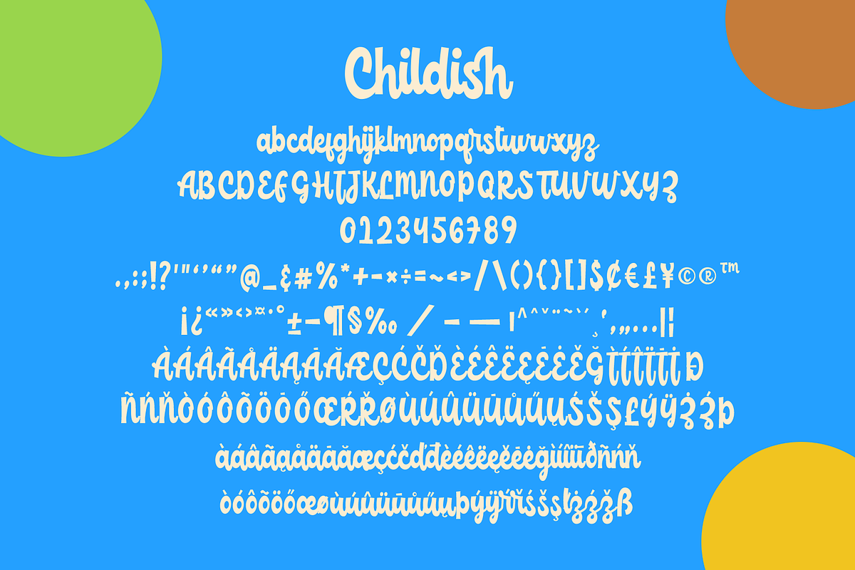 Childish - funny script font, a Font by alphArtype (Photo 13 of 17)