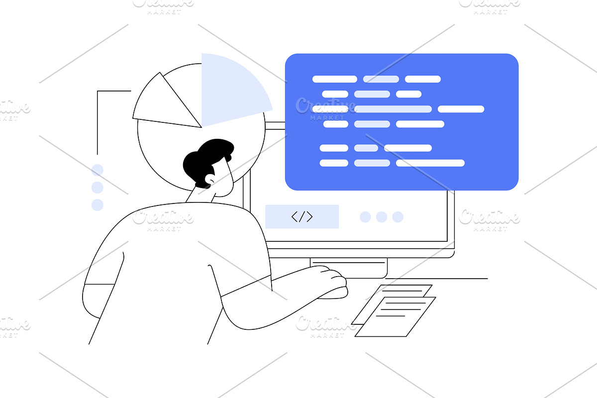 Information technology courses, an Illustration by Visual Generation