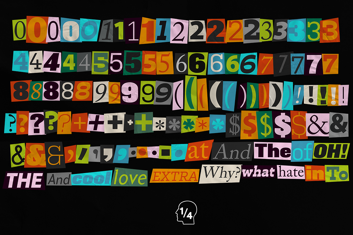 Vintage Letters Vol. II, a Graphic by Headquarters