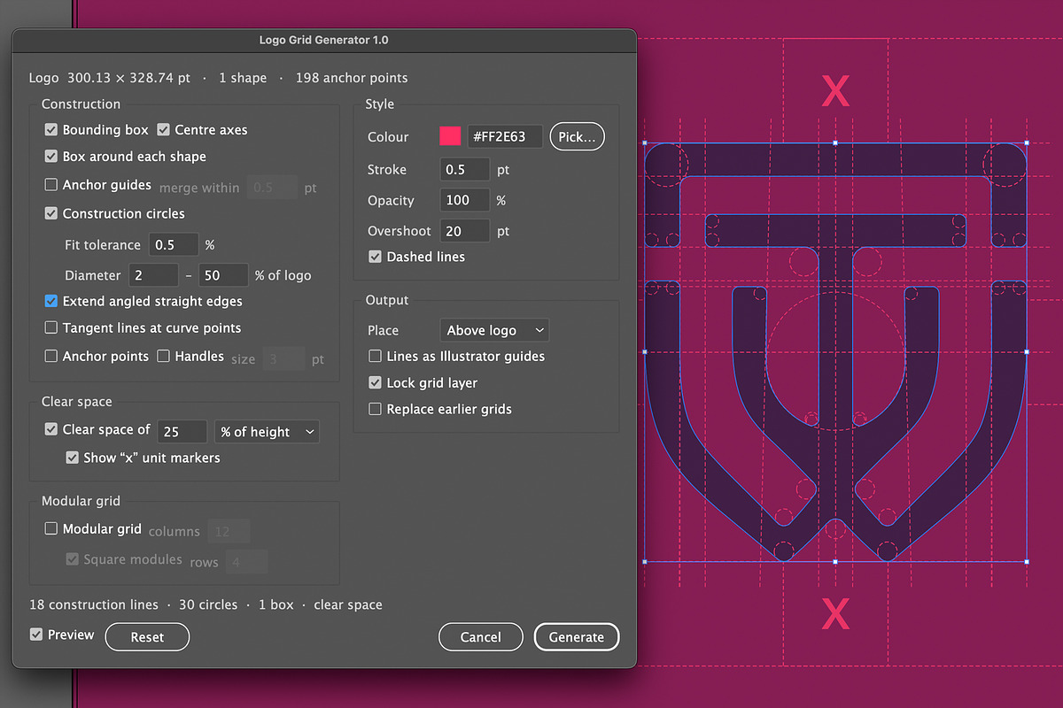 Logo Grid Generator, a Plug-in Add-On by A Northern Type (Photo 3 of 4)