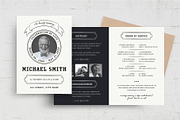 Simple Funeral Program Template, a Flyer Template by BrandPacks (Thumbnail 1 of 10)