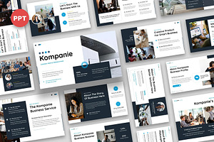 Kompanie  Company Profile Powerpoint, a Presentation Template by Fit-tee