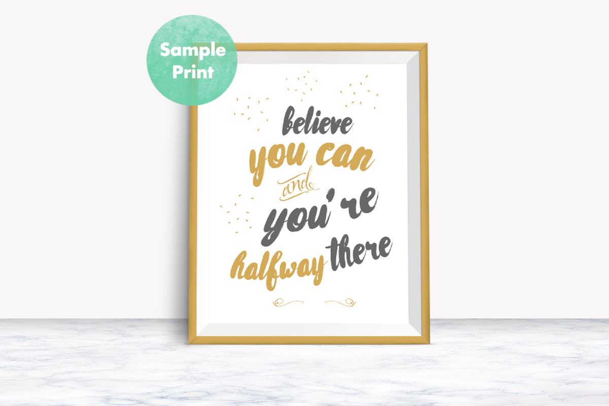 10 Golden Frames Mockups on Marble, a Print Template by Hype Your Prints (Photo 3 of 6)