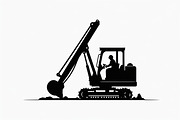Heavy Equipment Silhouette Bundle, an Illustration by jahid234 (Thumbnail 5 of 7)