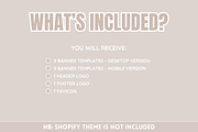 Beige Boho Shop Banner Templates, a Shopify Template by SunshineStudioBoutique (Thumbnail 2 of 9)