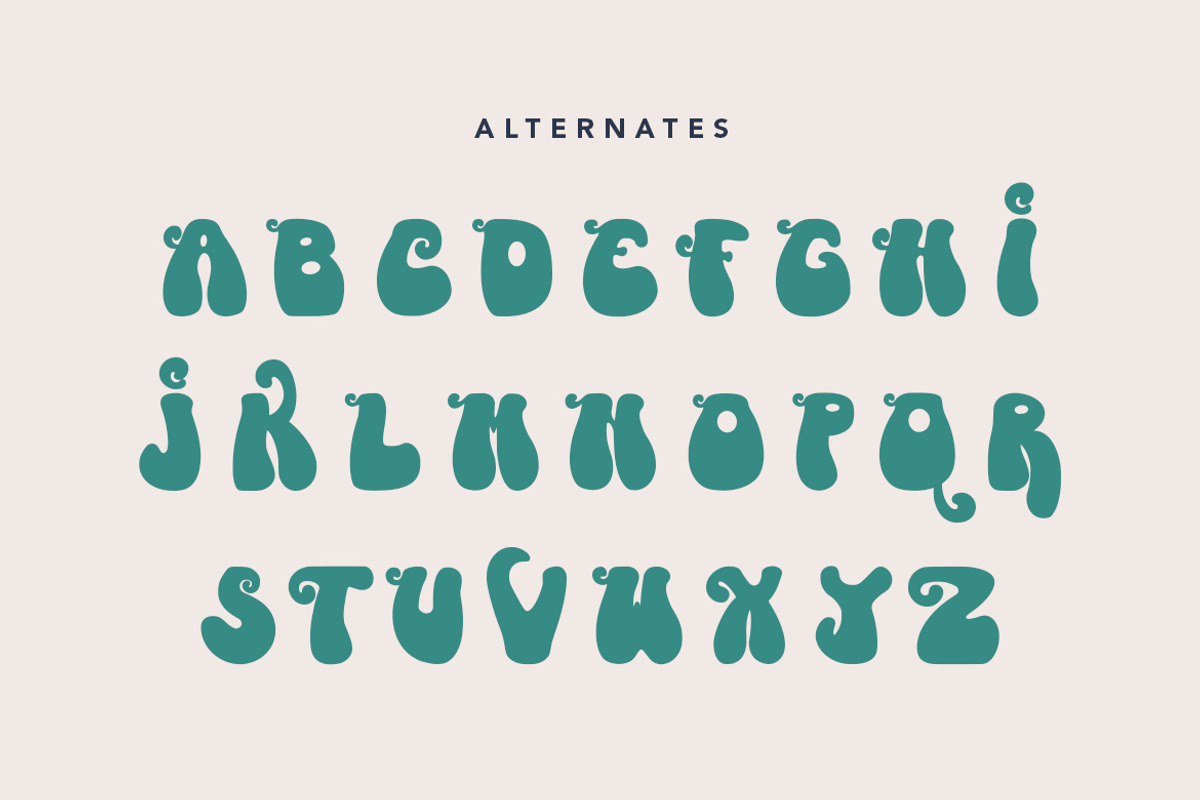 Coventry - Groovy Retro Font, a Script Font by AQR Studio (Photo 2 of 9)