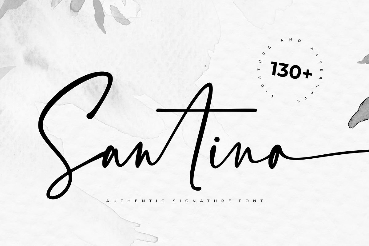 Santino - Authentic Signature Font, a Script Font by Pen Culture (Photo 1 of 12)