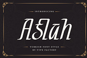Aslah - Turkish Font Style, a Font by Typefactoryco (Thumbnail 1 of 10)