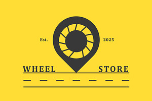 Wheel Store Logo Design Icon, a Branding & Logo Template by Morvana Crew