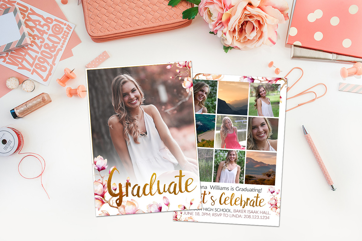 Graduation Template | Magnolia, a Card Template by Sleeklens (Photo 2 of 5)