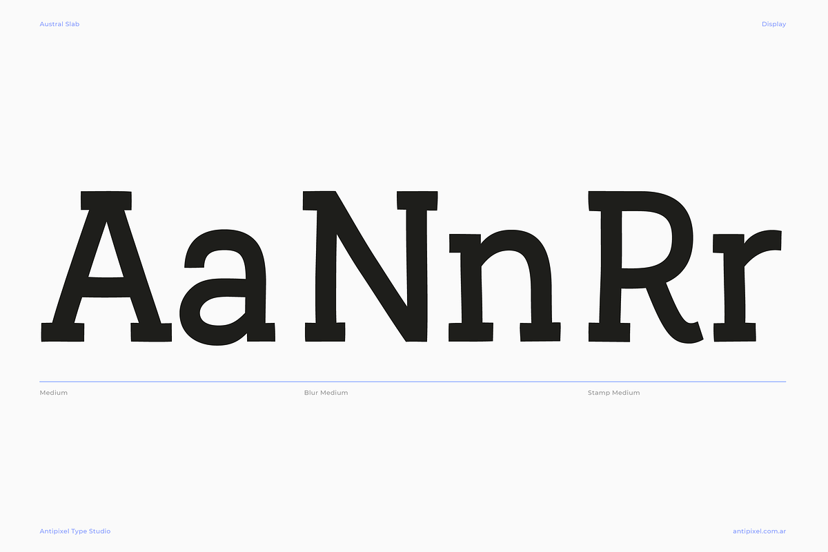 Austral Slab | Hand-drawn Slab Serif, a Slab Serif Font by Antipixel Type Studio (Photo 3 of 17)