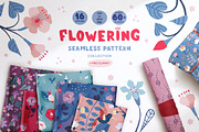 Flowering. Patterns and clipart., an Illustration by Lori Room (Thumbnail 1 of 14)