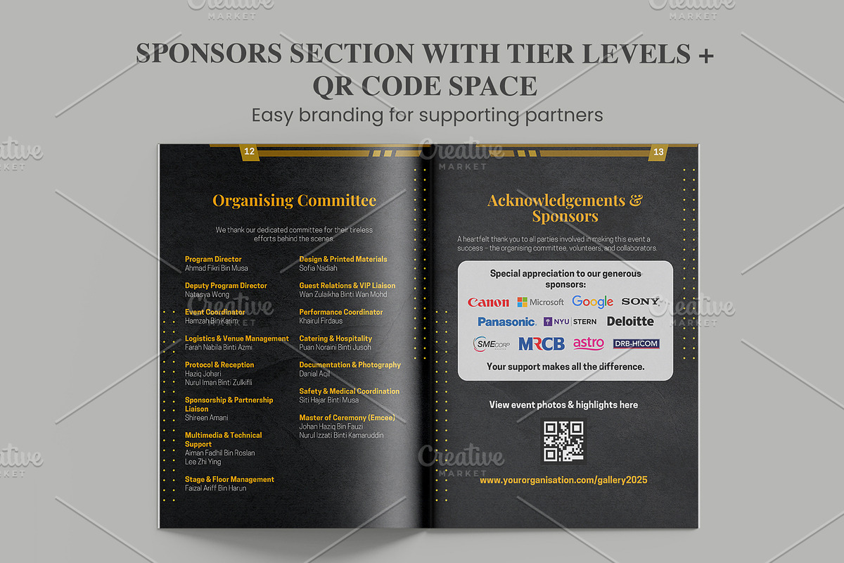 Canva Program Book Template