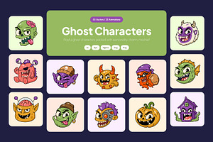 80 Ghost Illustration Bundle