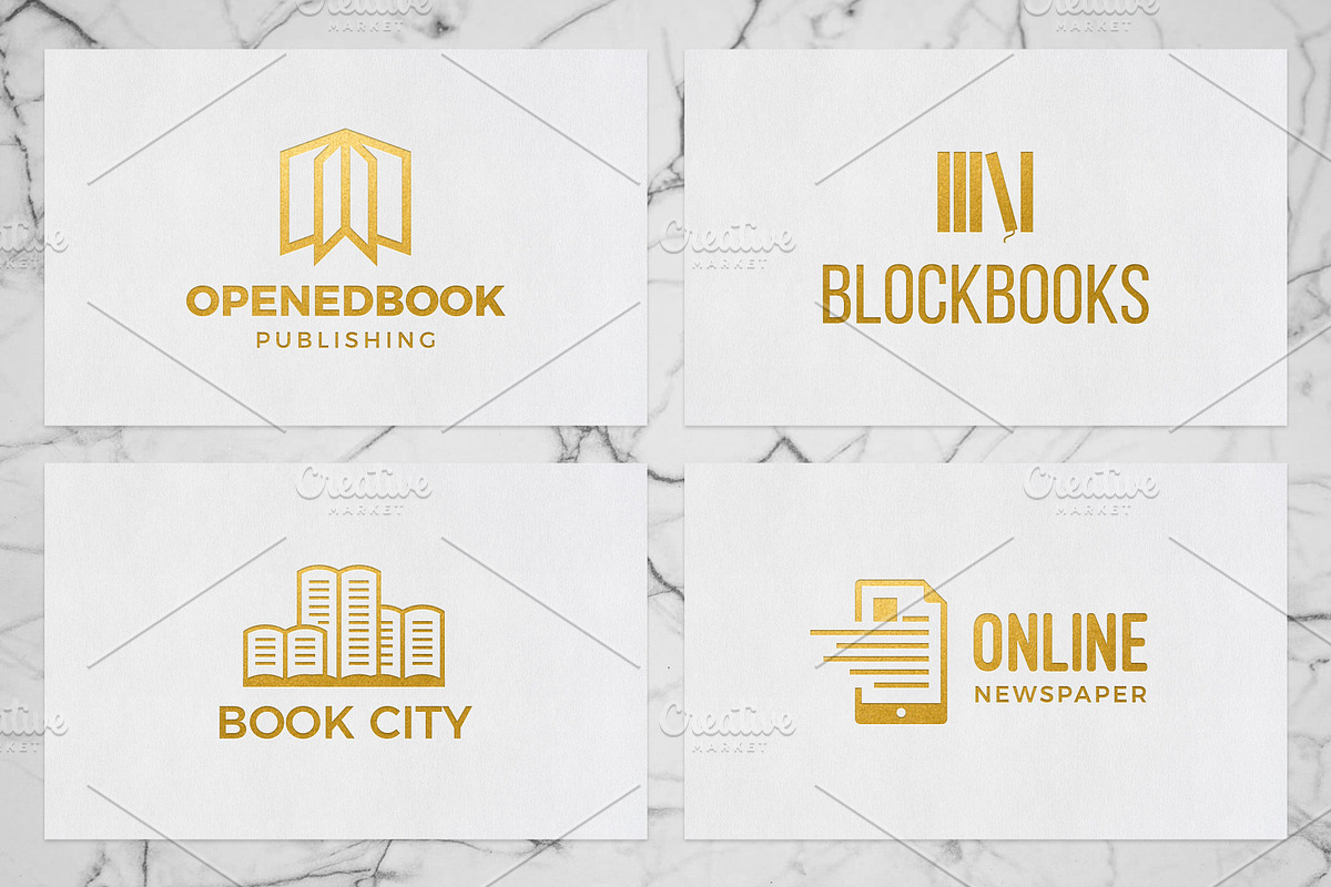 Books & Magazine Logos Pack, a Branding & Logo Template by MockUpgrade (Photo 4 of 8)