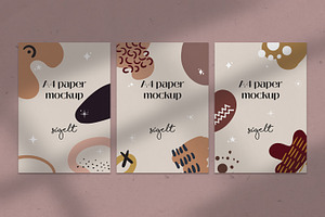 Paper document mockup