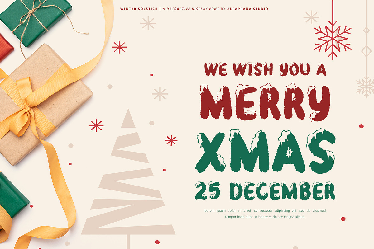 Winter Solstice - Display Font, a Script Font by Alpaprana (Photo 4 of 10)