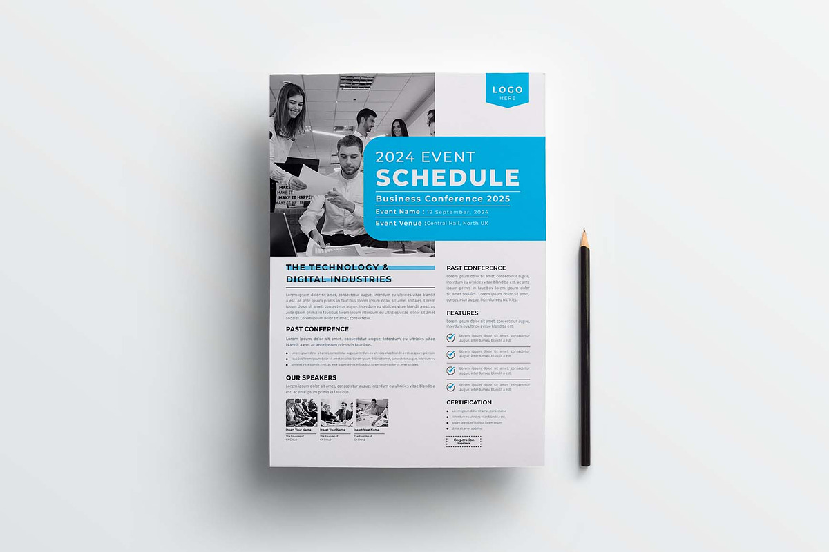 Event Schedule | MS Word & Indesign, a Flyer Template by obayes (Photo 2 of 3)