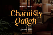 Chamisty Qaligh - Modern Serif, a Serif Font by Lettermine (Thumbnail 1 of 10)