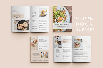 Cookbook Recipe Book Template, a Magazine Template by ShopRShop