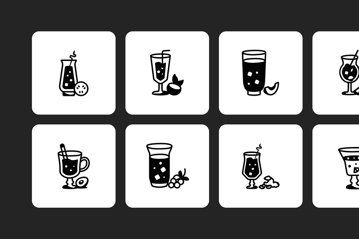 75 Cocktail Icons, a Solid Icon by Prosymbols (Photo 8 of 8)