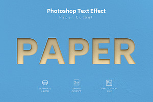 Paper Cutout Psd Text Style Effect, a Layer Style Add-On by zahidhossainalif