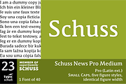 SchussNewsProMedium No.23 (1 Font), a Serif Font by typic schuss (Thumbnail 1 of 6)