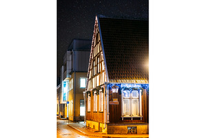 Parnu, Estonia. Night View Of Corner, an Architecture Photo by Our Amazing World