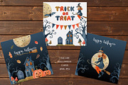 Happy Halloween watercolor set, a Decorative Illustration by Natalia Fedorova (Thumbnail 5 of 14)