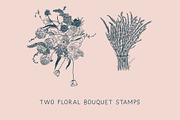 Florals Procreate Stamp Brushes, a Brushes & More by BohoCalligraphy (Thumbnail 3 of 5)