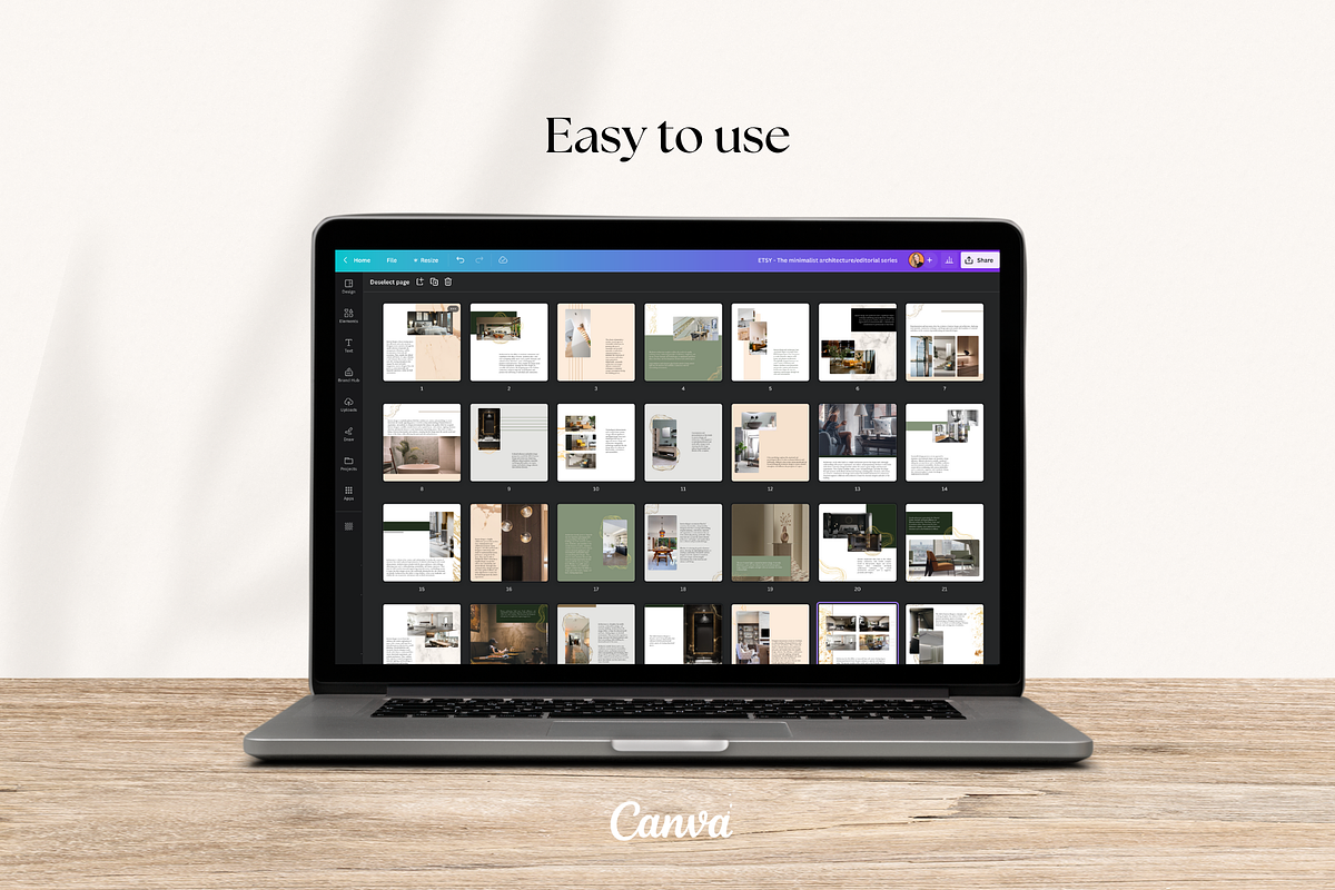 Interior Design Canva Template