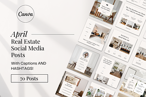 April Real Estate Posts with Caption
