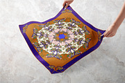 Persian Blossom Medallion Scarf, an Object Graphic by ilustrinna (Thumbnail 4 of 6)