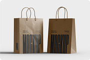Kraft Paper Shopping Bag Mockup, a Packaging Mockup by Muhazdinata (Thumbnail 4 of 8)