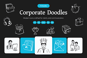 Corporate Doodle Art, an Outline Icon by Vectors Market