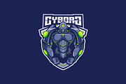 Cyborg Mascot Esport Logo, a Branding & Logo Template by prps.std (Thumbnail 2 of 3)