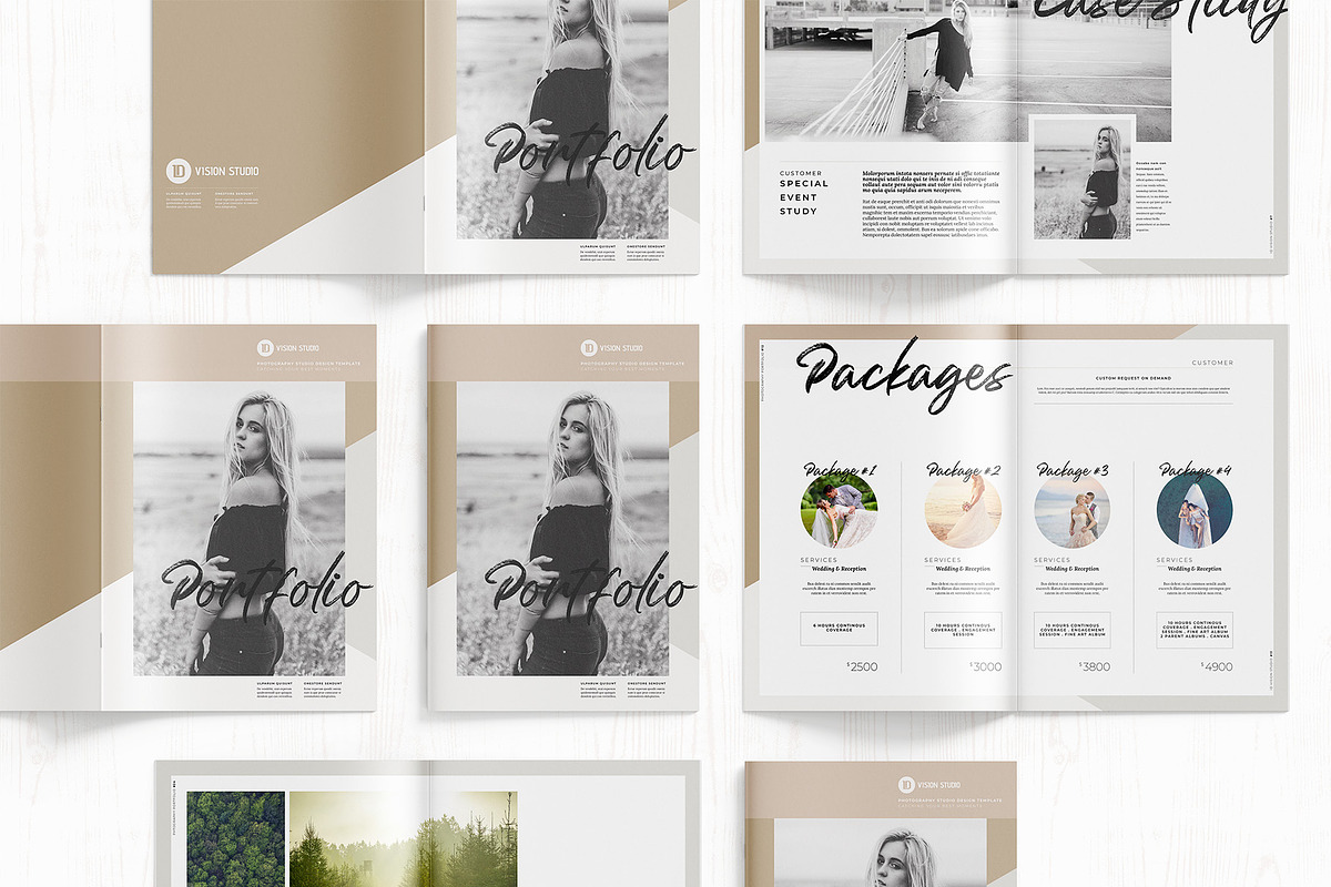 Photography Portfolio Canva InDesign, a Brochure Template by ID Vision Studio (Photo 3 of 16)