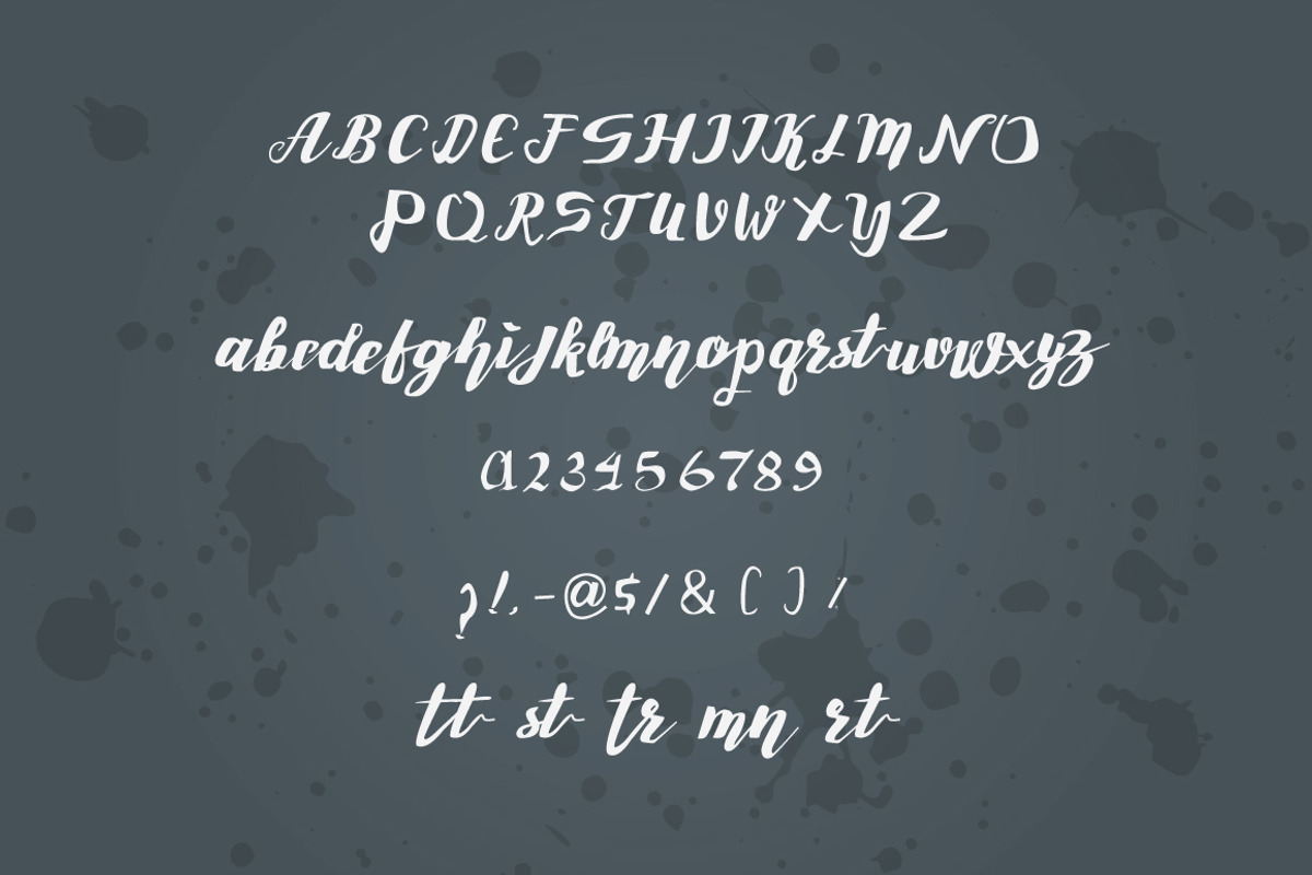 Roselly Typeface preview 3